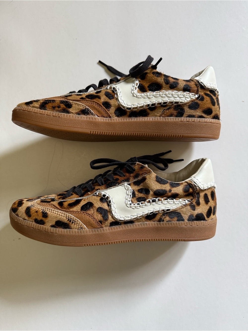 NWT DOLCE VITA NOVICE STITCH DK. LEOPARD SNEAKER 8.5 - Picture 9 of 11